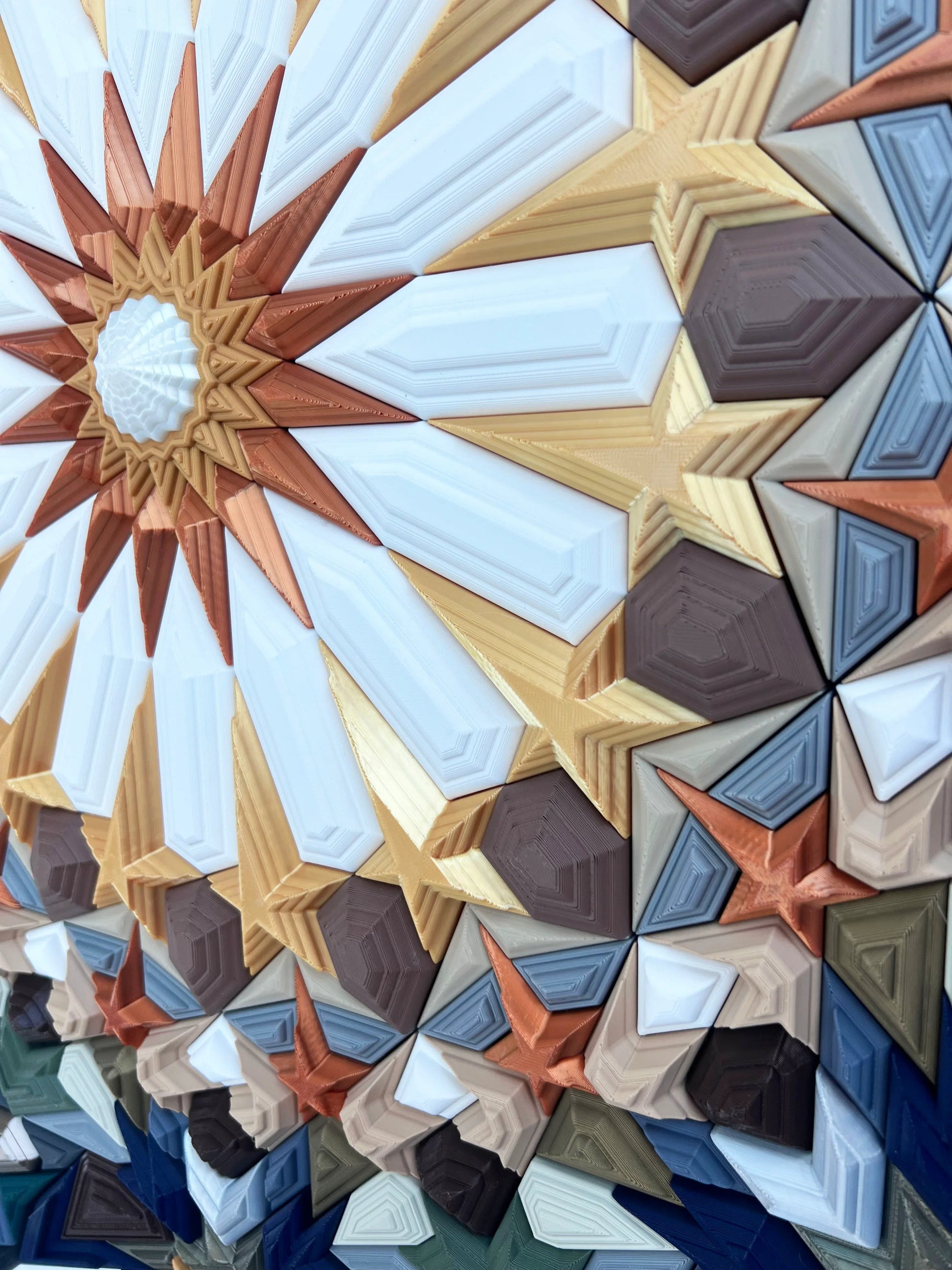 Mosaic STAR handcrafted mosaic texture  | JOVI Creative 