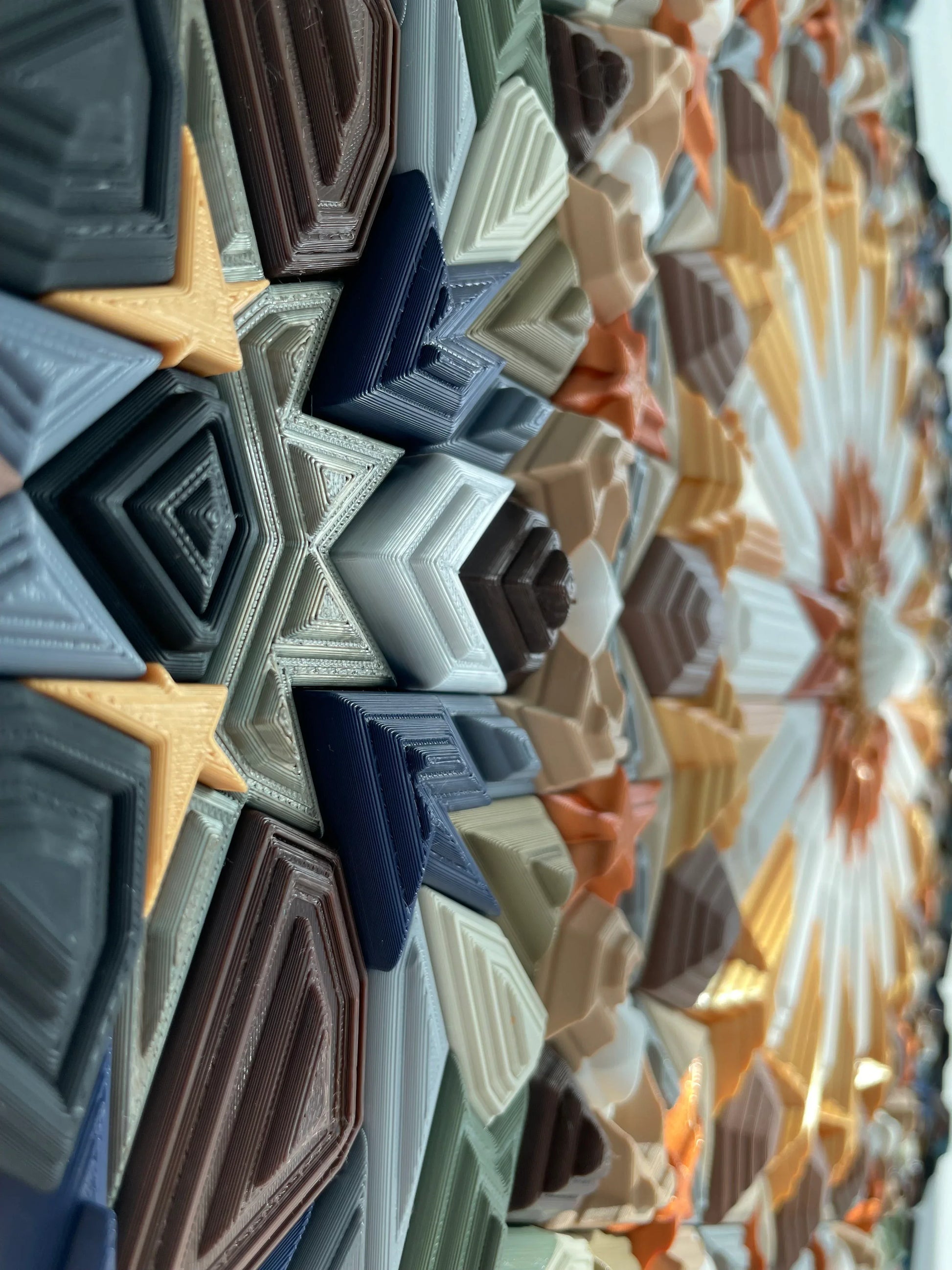 Mosaic STAR sculptural element close-up | JOVI Creative 