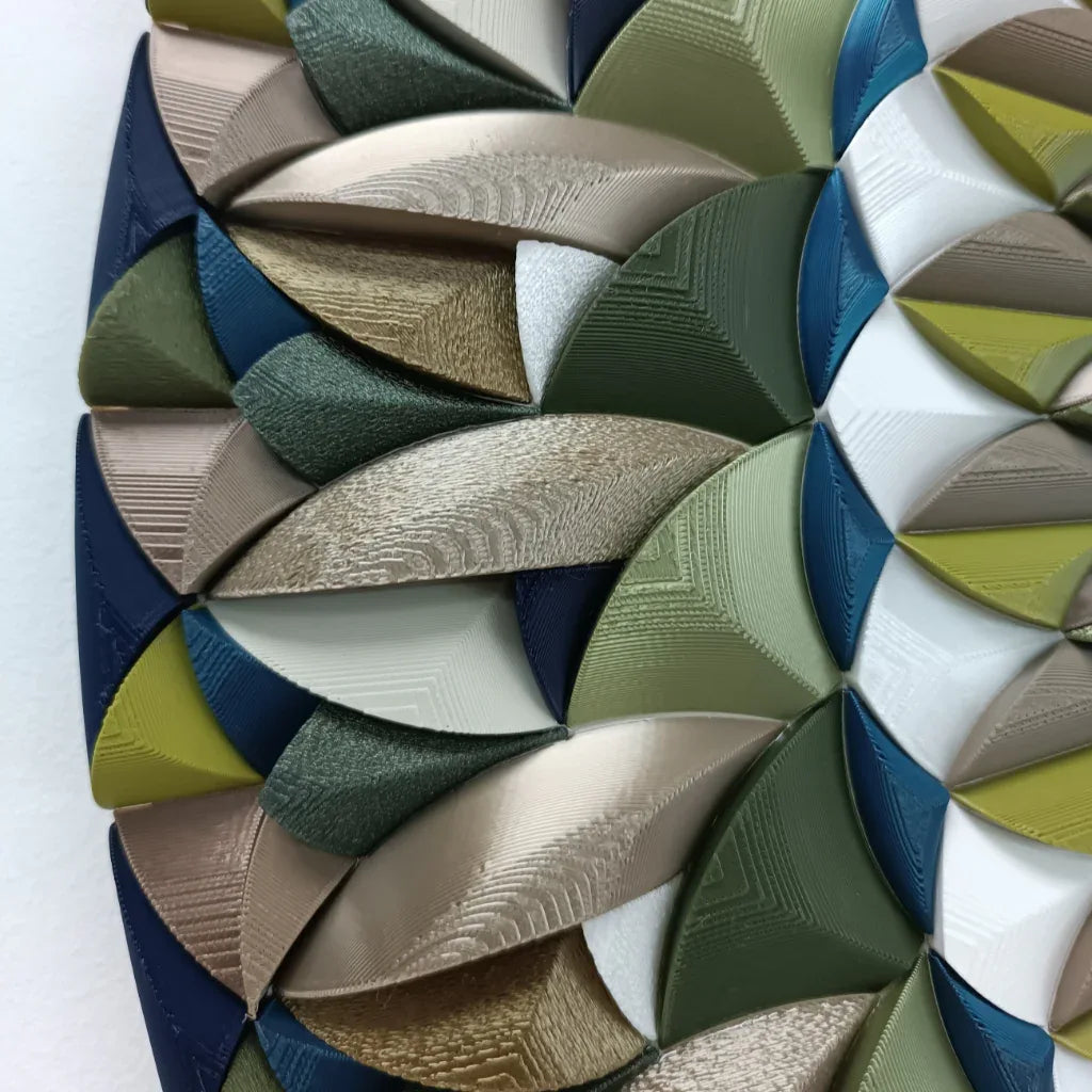 Mosaic Spring handcrafted mosaic relief detail | JOVI Creative 