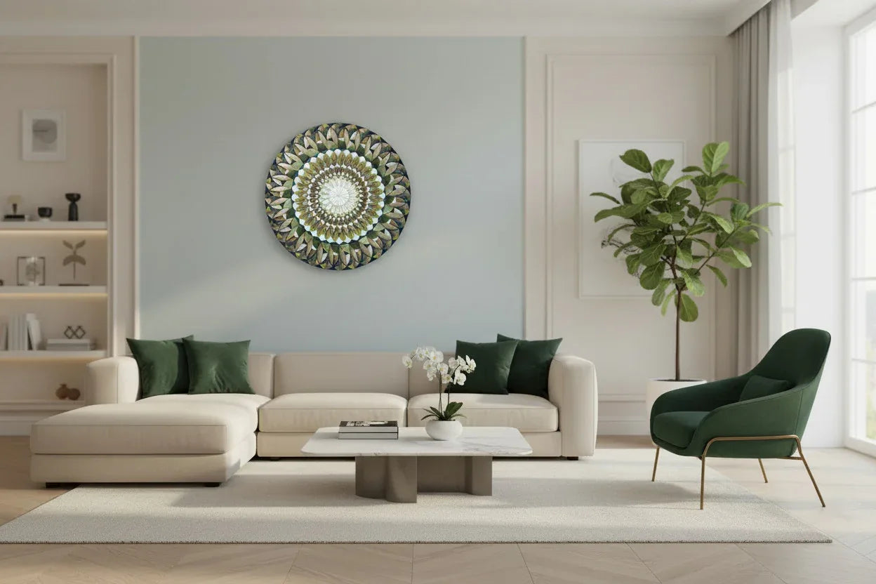 Mosaic Spring interior styling luxury wall art  in interior | JOVI Creative 