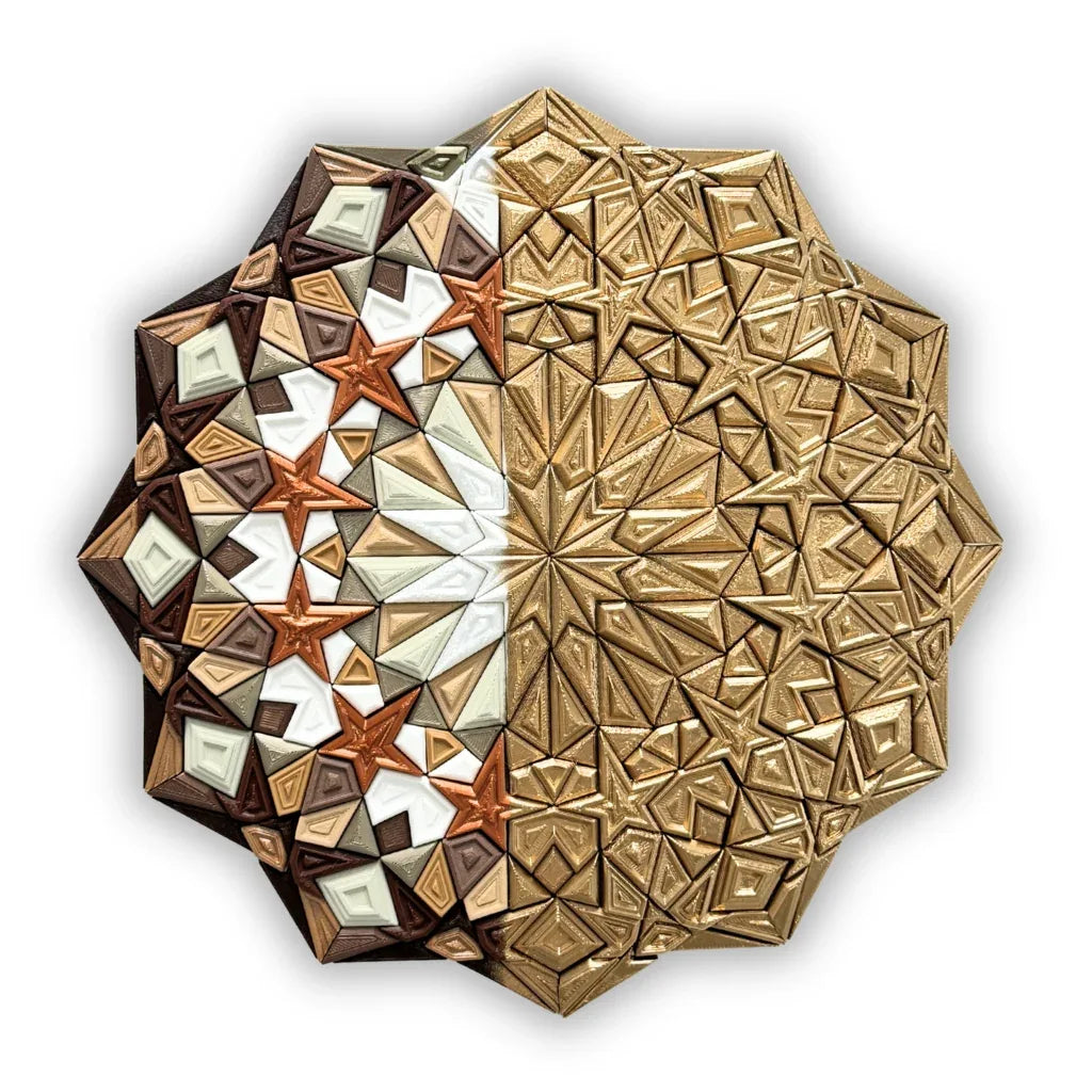 Mosaic Star Mini Gold & Colored | JOVI Creative 