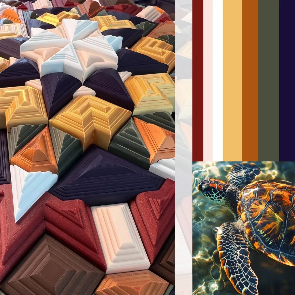 Mosaic Turtle Mood Board & Inspiration | JOVI Creative 