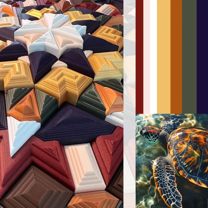 Mosaic Turtle Mood Board & Inspiration | JOVI Creative 