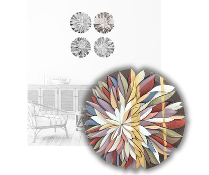 Mosaic Anthemion Red