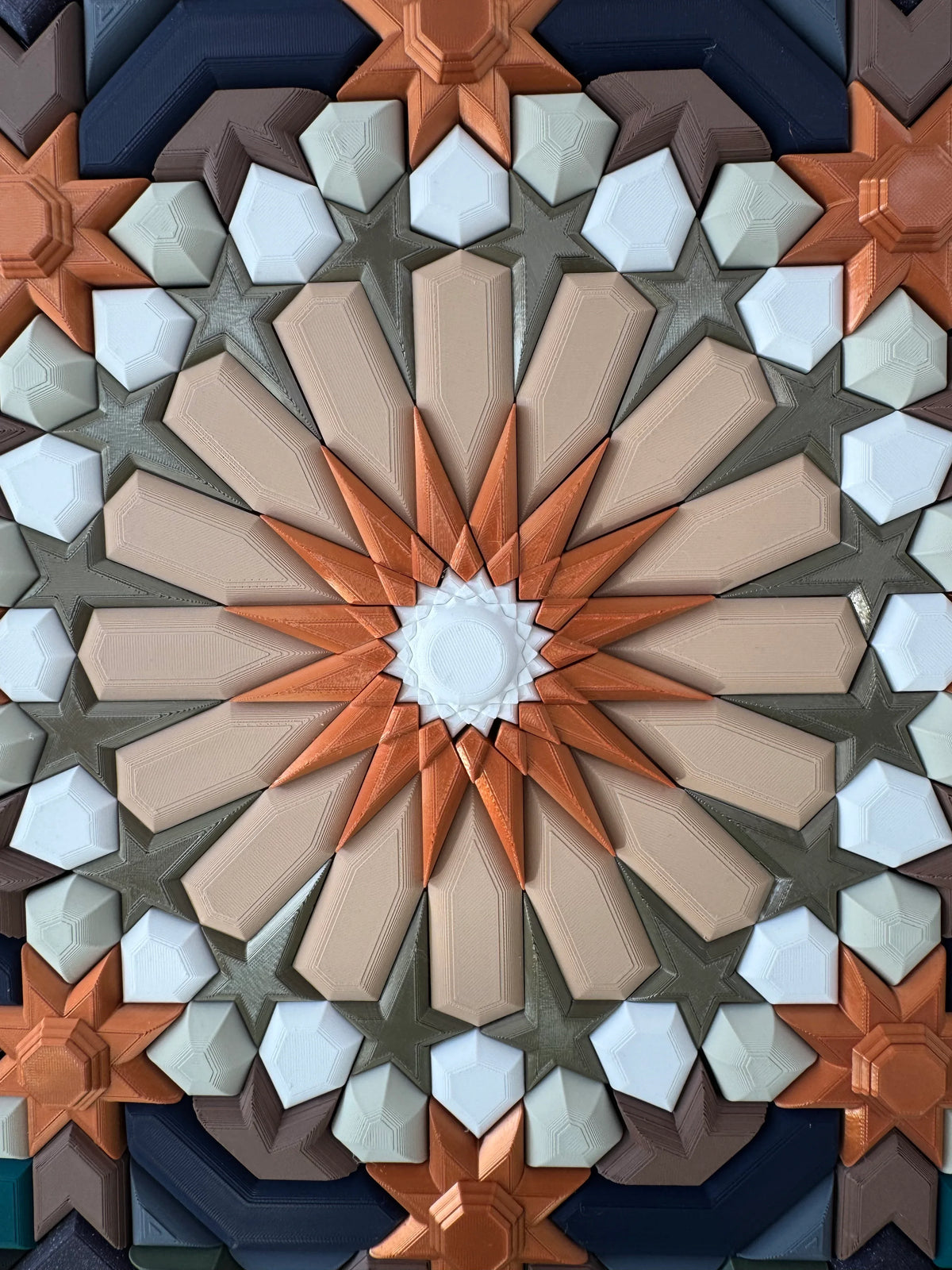 Mosaic Dark Symmetry handcrafted mosaic texture | JOVI Creative 