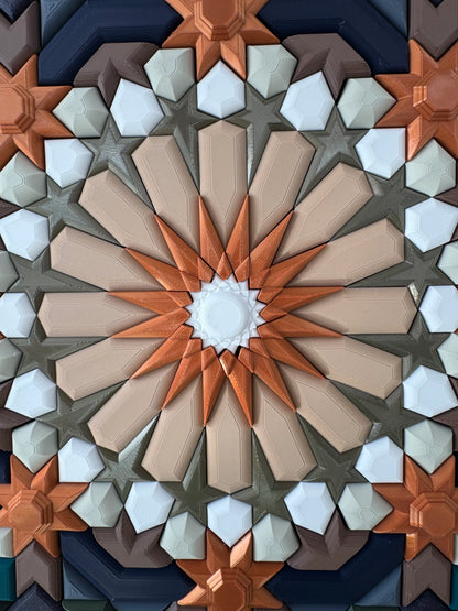 Mosaic Dark Symmetry handcrafted mosaic texture | JOVI Creative 