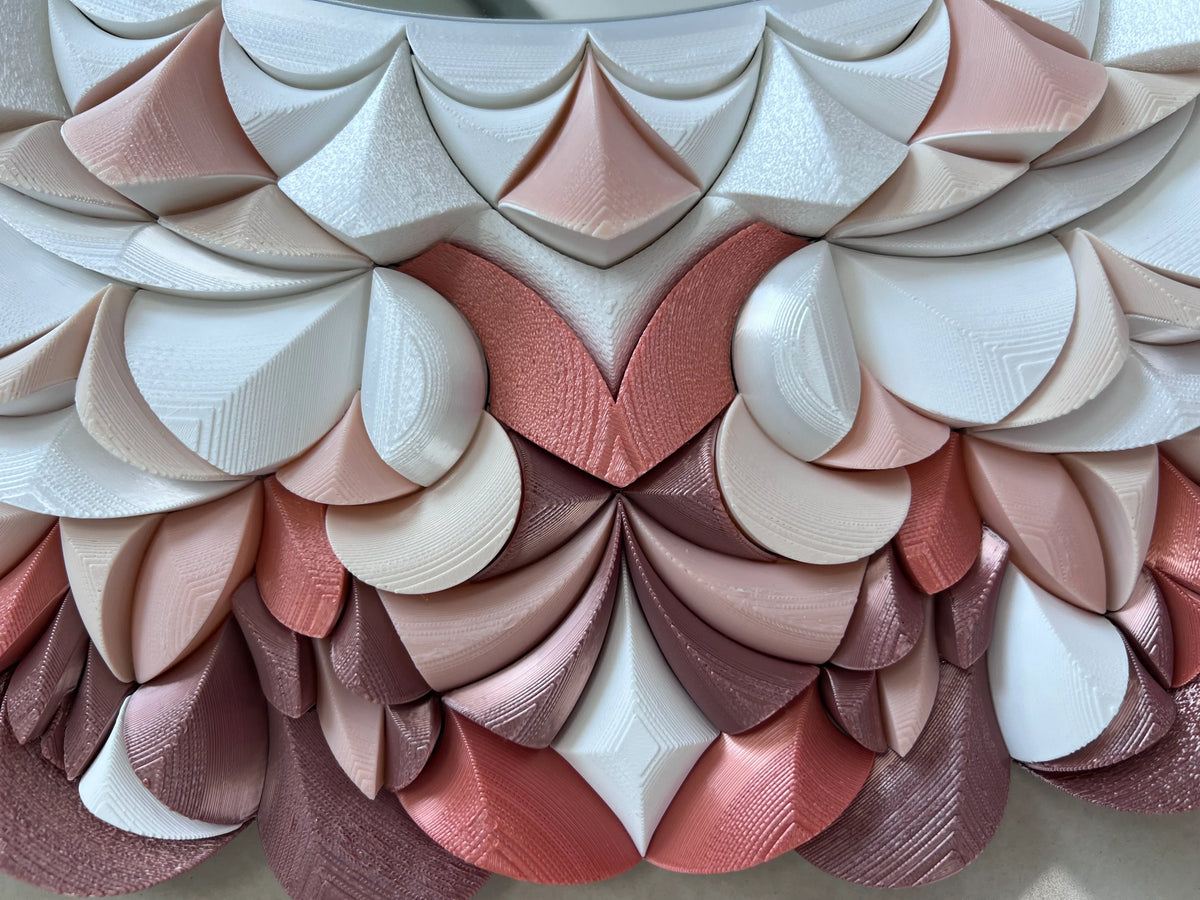 Mirror Cherry Blossom Pink floral pattern details  | JOVI Creative 