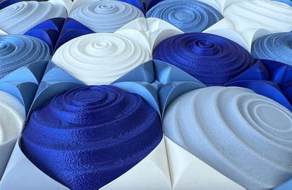 Wall Panel Extra Blue close-up mosaic texture detail | JOVI Creative 