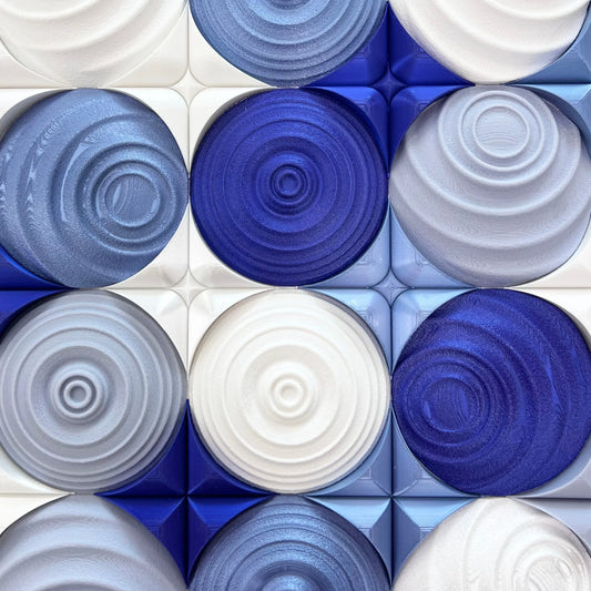 Wall Panel Extra Blue sculptural mosaic  | JOVI Creative 