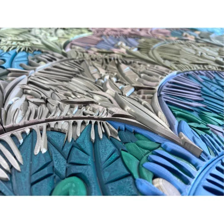Wall Panel Forest close-up mosaic texture detail | JOVI Creative 