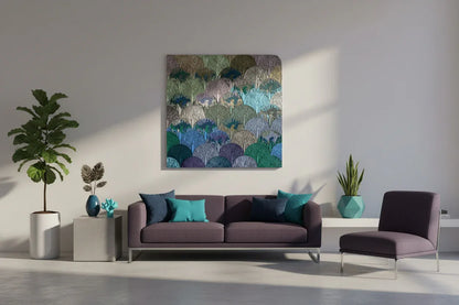 Wall Panel Forest sculptural mosaic in unique interior | JOVI Creative 