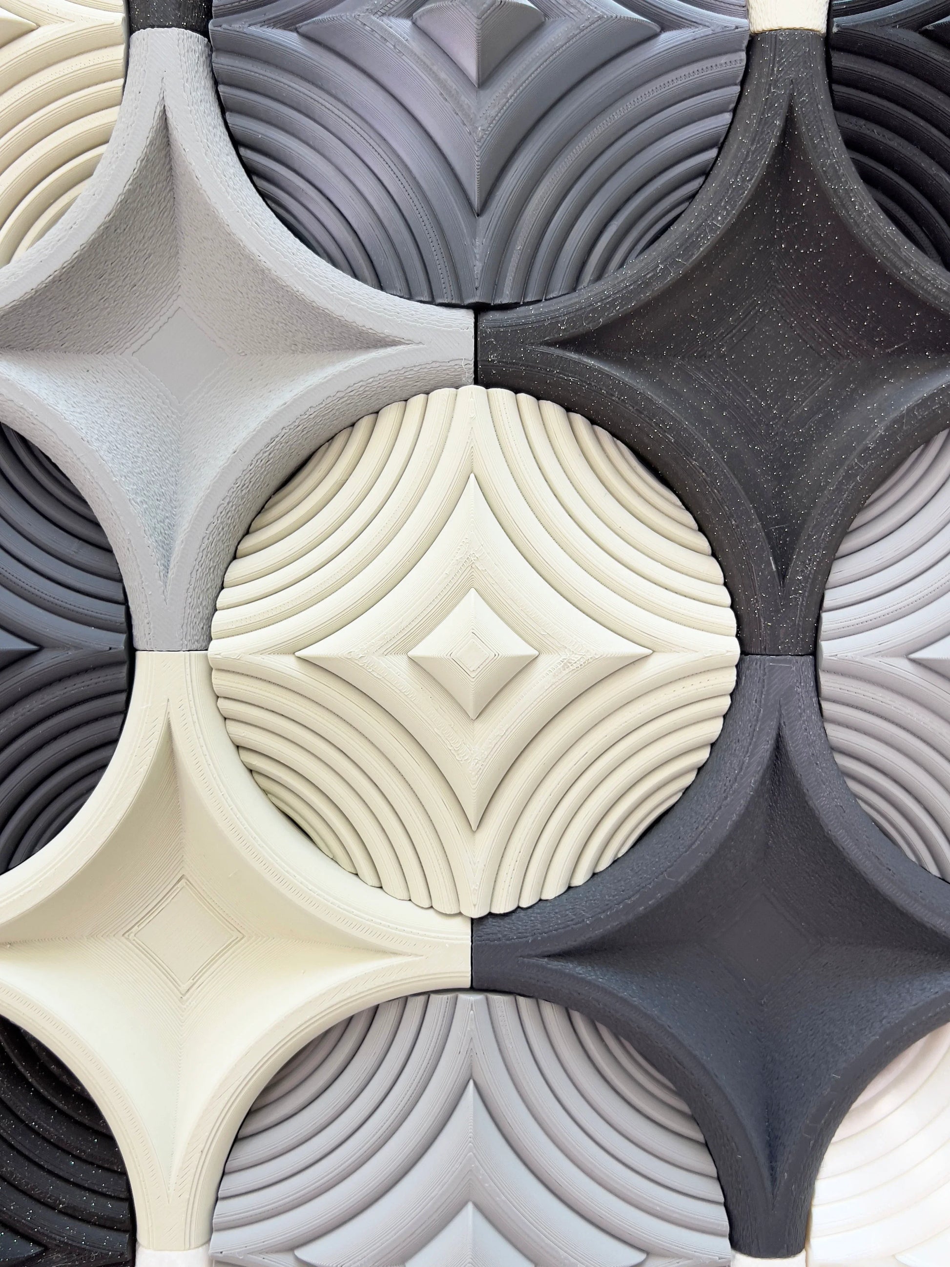Wall Panel Grey sculptural wall panel detail | JOVI Creative 