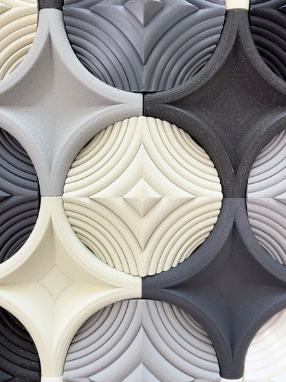 Wall Panel Grey sculptural wall panel detail | JOVI Creative 