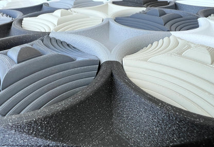 Wall Panel Grey  texture detail side view | JOVI Creative 