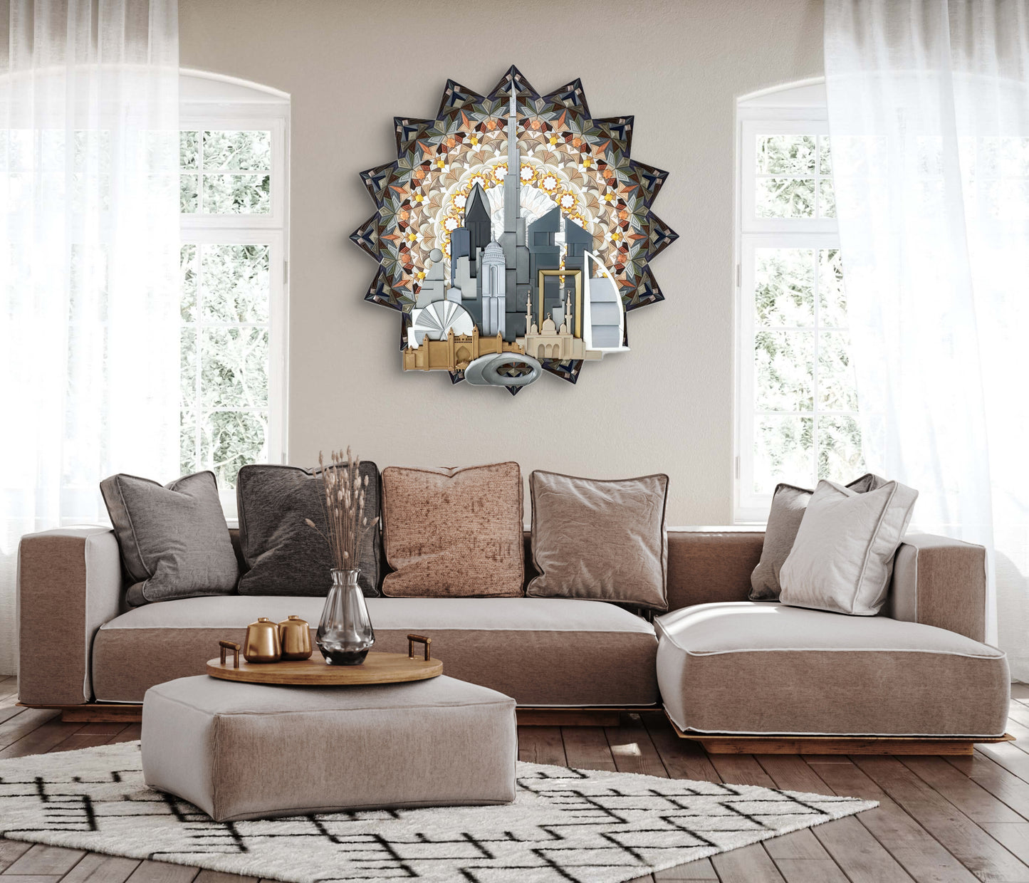 Wall decoration/Custom mosaic/Unique design/Islamic art/Dubai