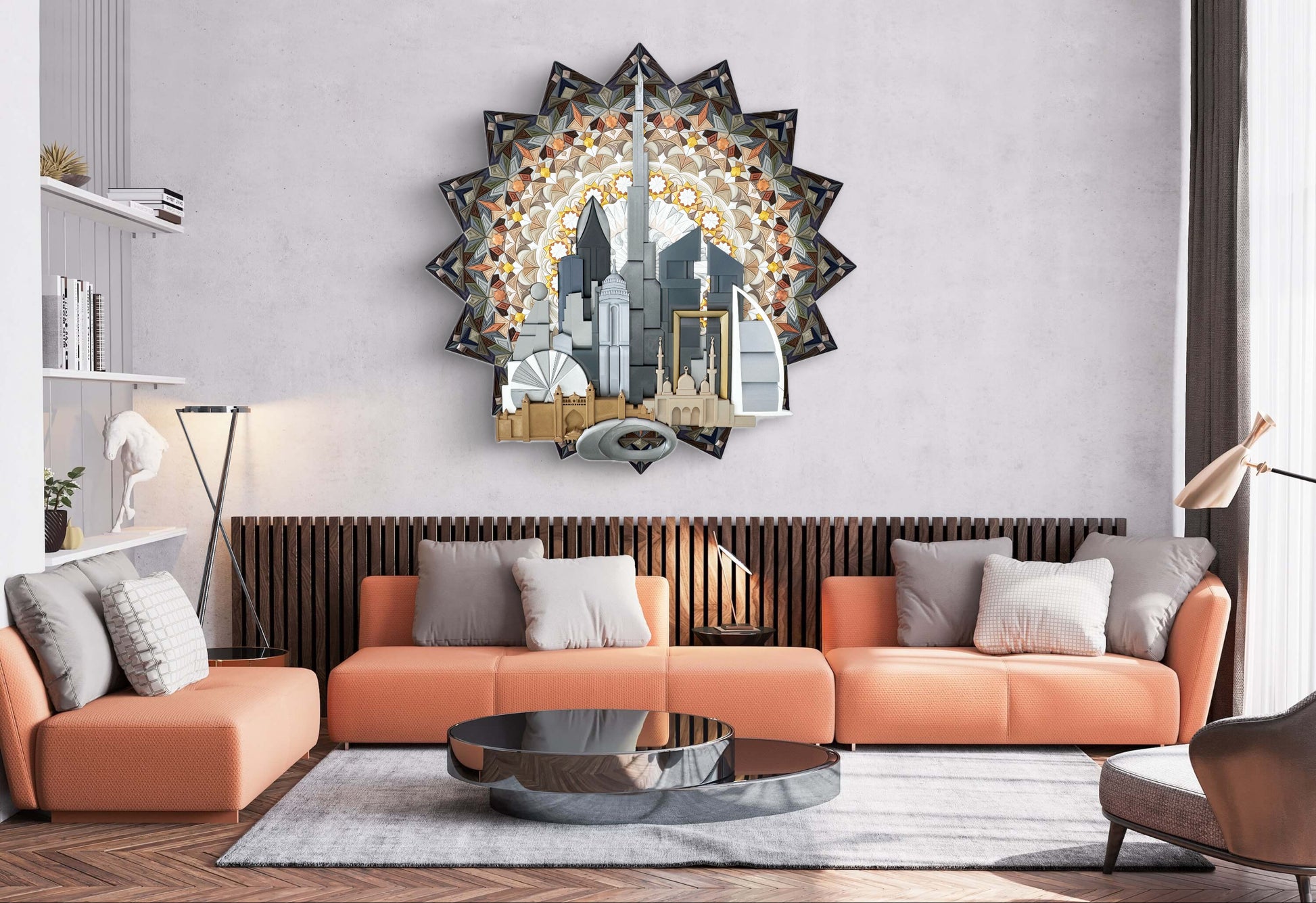 Wall decoration/Custom mosaic/Unique design/Islamic art/Dubai