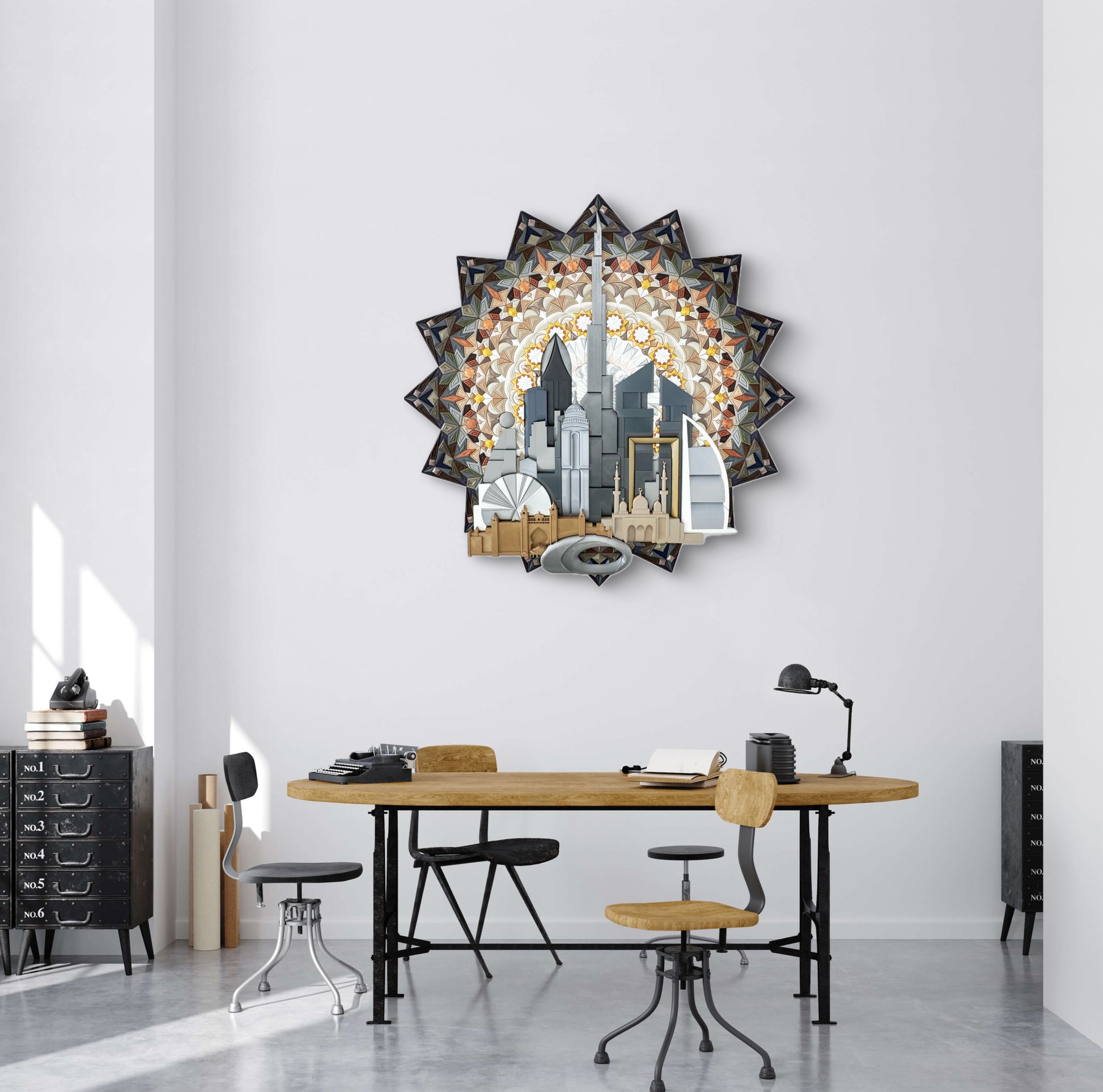 Wall decoration/Custom mosaic/Unique design/Islamic art/Dubai