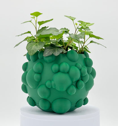 Flower Pot CLOUDS (Green)