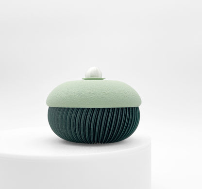 Custom design box, ocean pearl, green