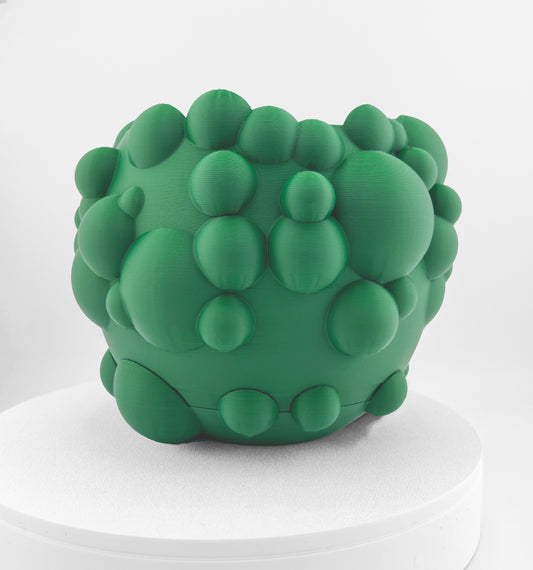 Flower Pot CLOUDS (Green)