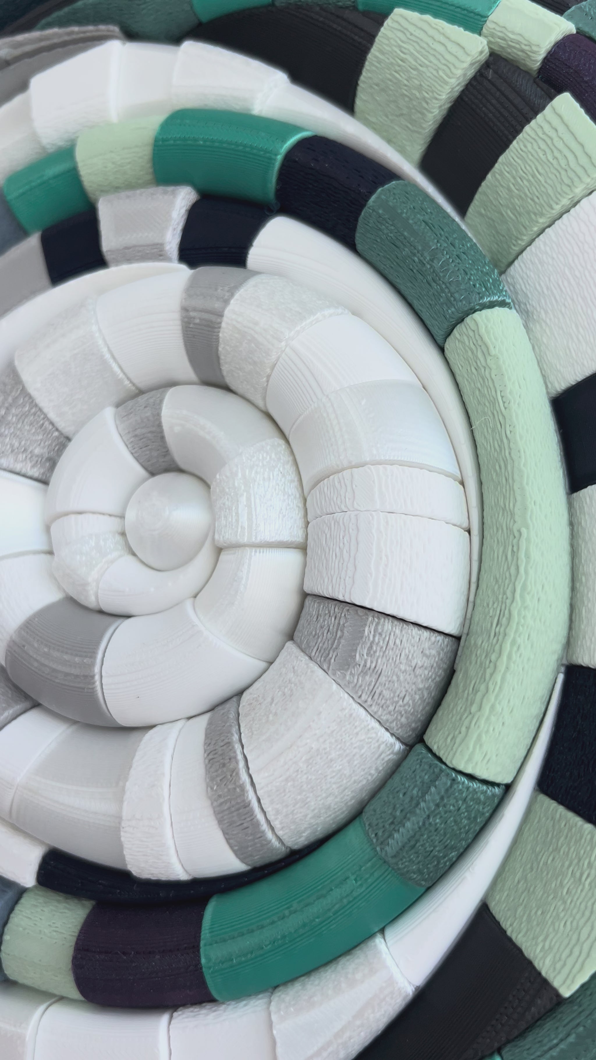 Mosaic Moon Blue unique sculptural wall art with lunar surface texture, 28x27cm